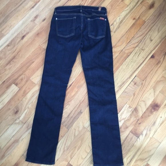7 For All Mankind The Modern Straight Dark Jeans - Picture 3 of 6
